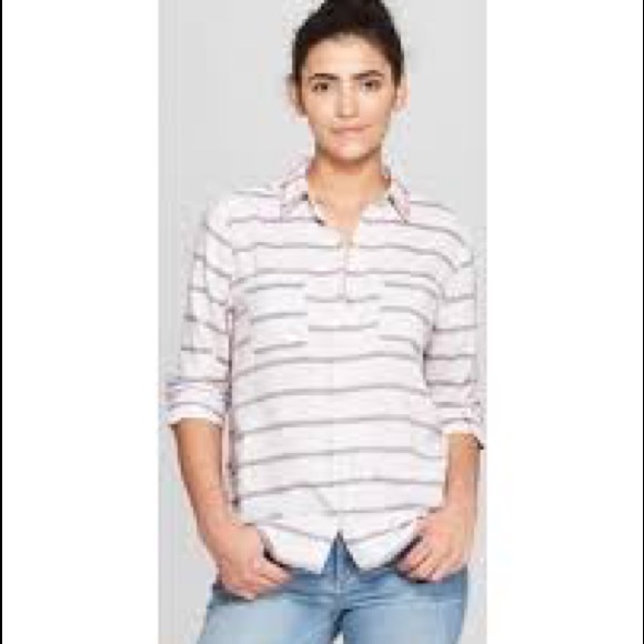 Button Down Striped Shirt - Picture 4 of 4
